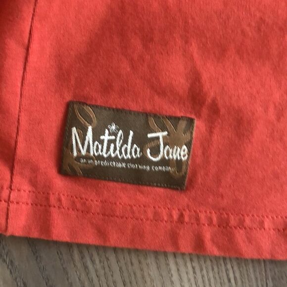 EEEUC MATILDA JANE WOMENS KIMONO LEAVE DRESS IN PAPRIKA SIZE MEDIUM - Picture 9 of 9